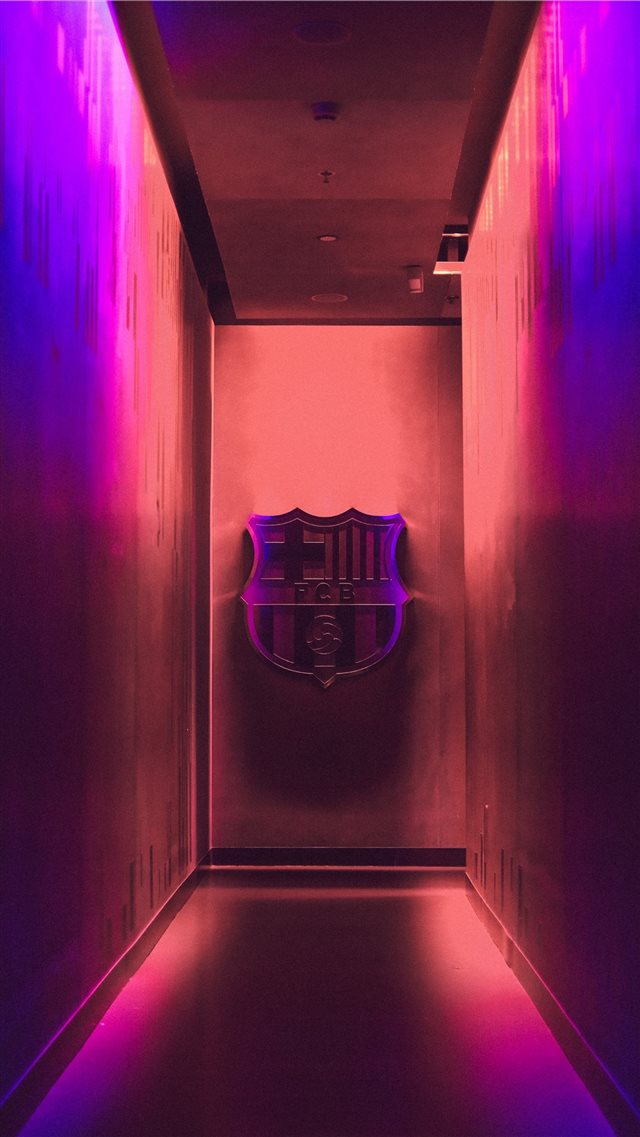 football emblem on wall iPhone 8 wallpaper 