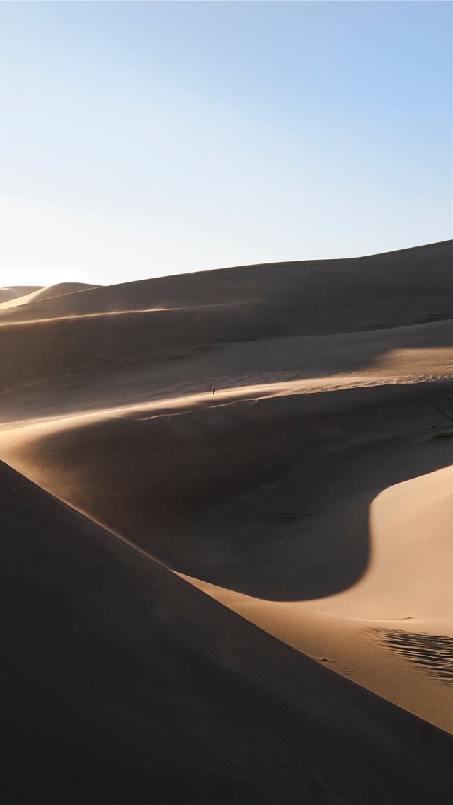 landscsape photography of desert field iPhone 8 wallpaper 