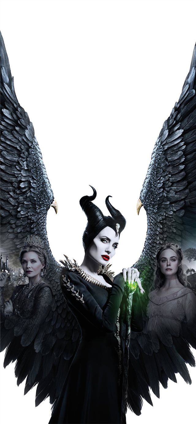 maleficent mistress of evil 5k 2019 poster iPhone X wallpaper 