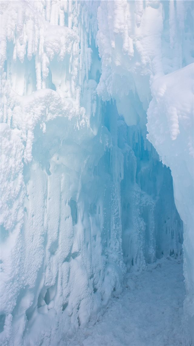 snow covered walls iPhone 8 wallpaper 