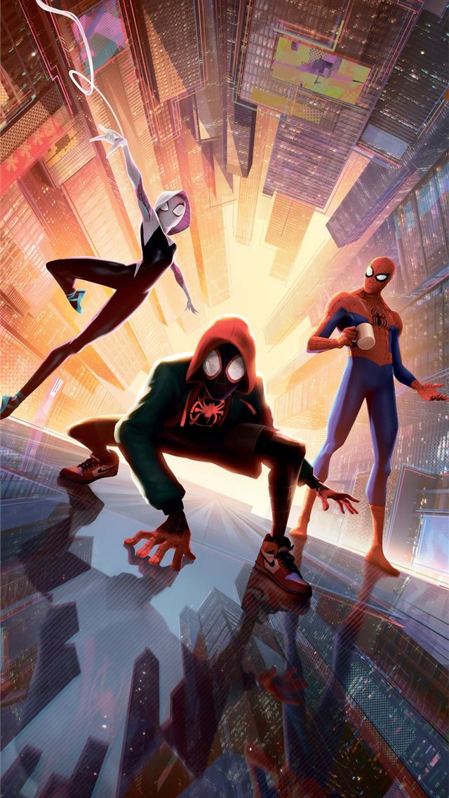 spiderman into the spider verse new new 5k iPhone 8 wallpaper 