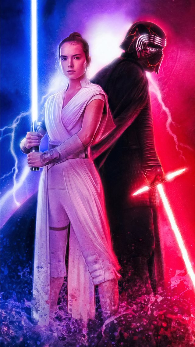star wars the rise of skywalker poster iPhone 8 wallpaper 