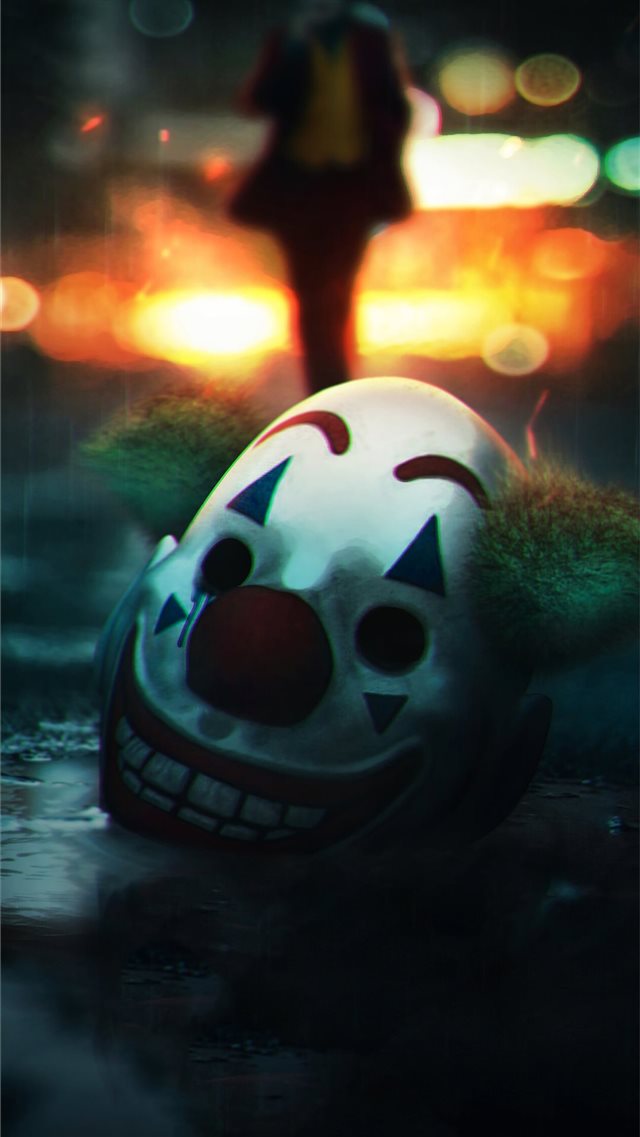 the joker mask off iPhone 8 wallpaper 