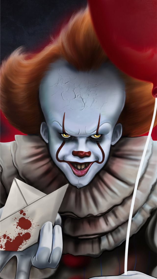 it chapter two 2019 4k pennywise art iPhone 8 wallpaper 