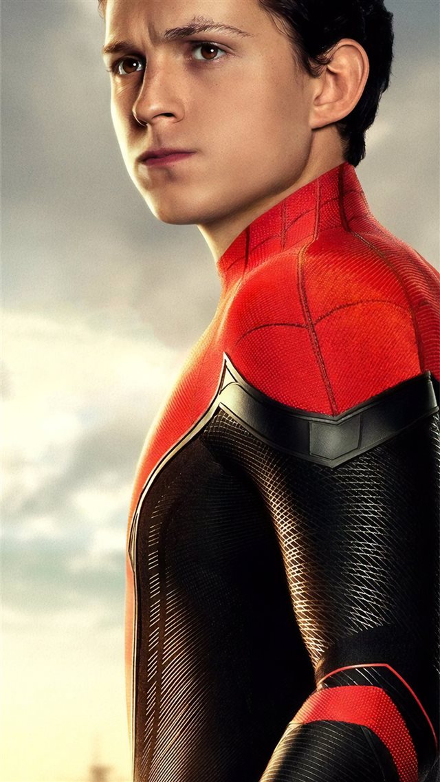tom holland as peter parker spider man far from ho... iPhone 8 wallpaper 
