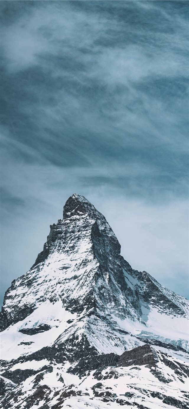 snow capped mountain during daytime iPhone X wallpaper 