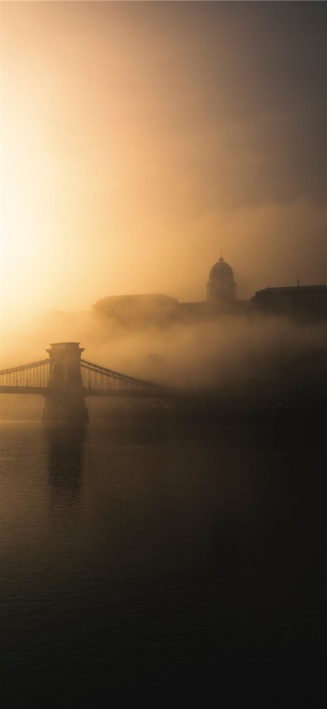 Beyond The Lights Foggy morning in Budapest Hungar... iPhone X wallpaper 