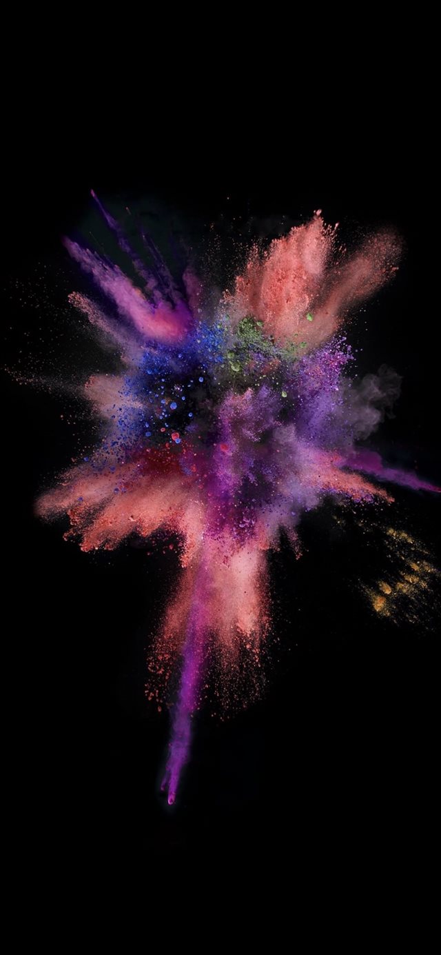 Bursting red and black colorful cool iOS9 iPhone X wallpaper 