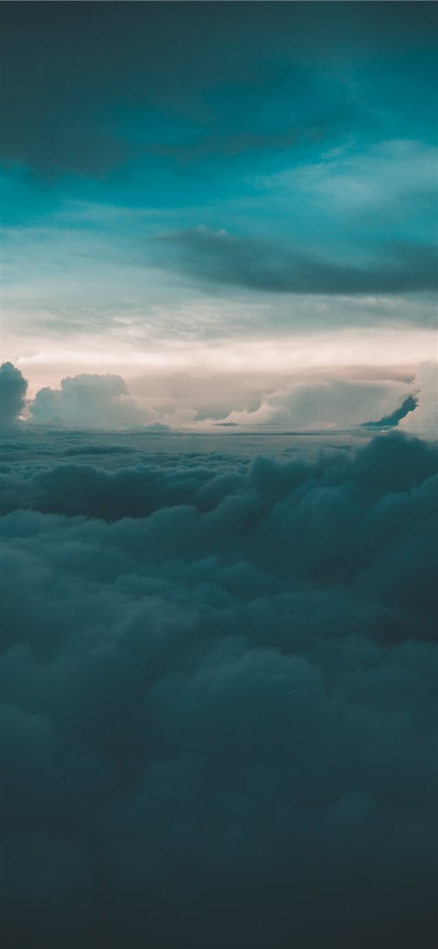 cloudy sky during day time iPhone X wallpaper 