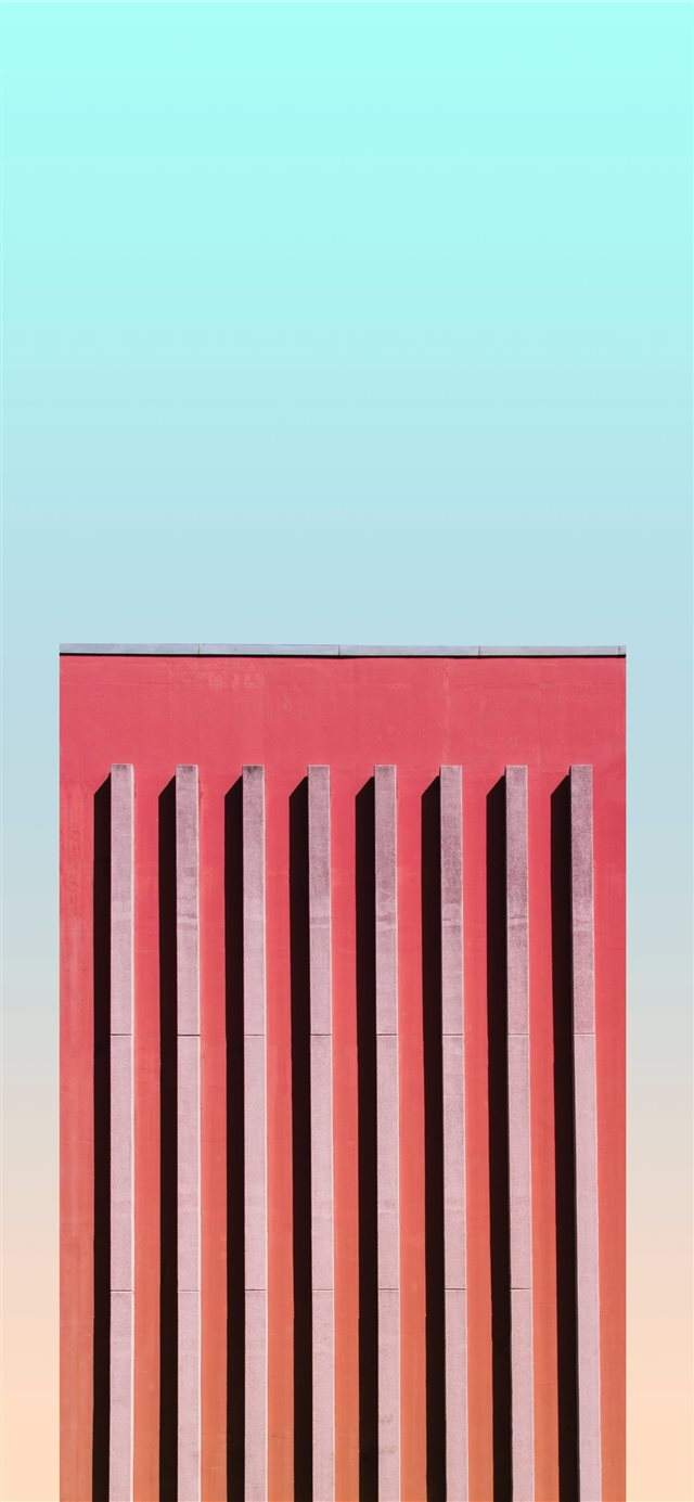 orange high rise building iPhone X wallpaper 