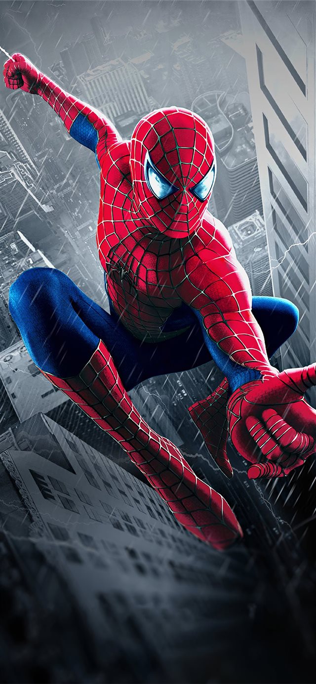 spiderman 2002 iPhone X wallpaper 