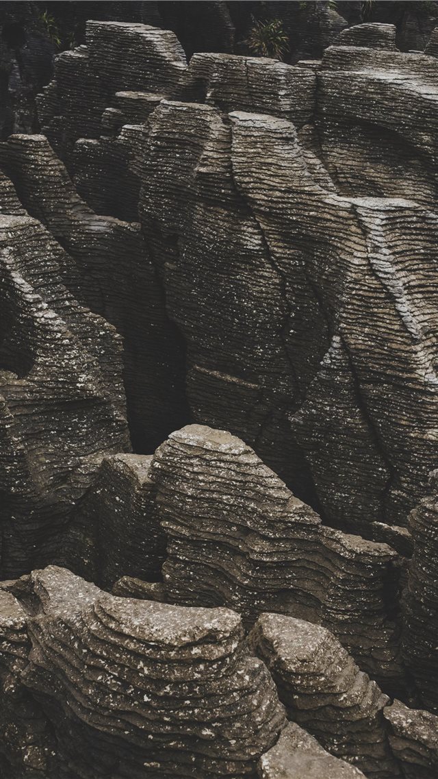 gray rock formation iPhone 8 wallpaper 