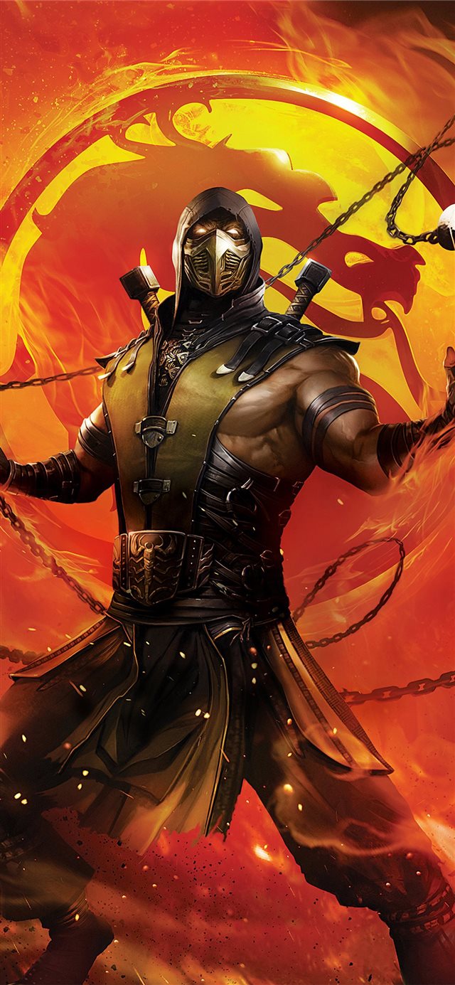 mortal kombat legends scorpions revenge 2020 iPhone X wallpaper 