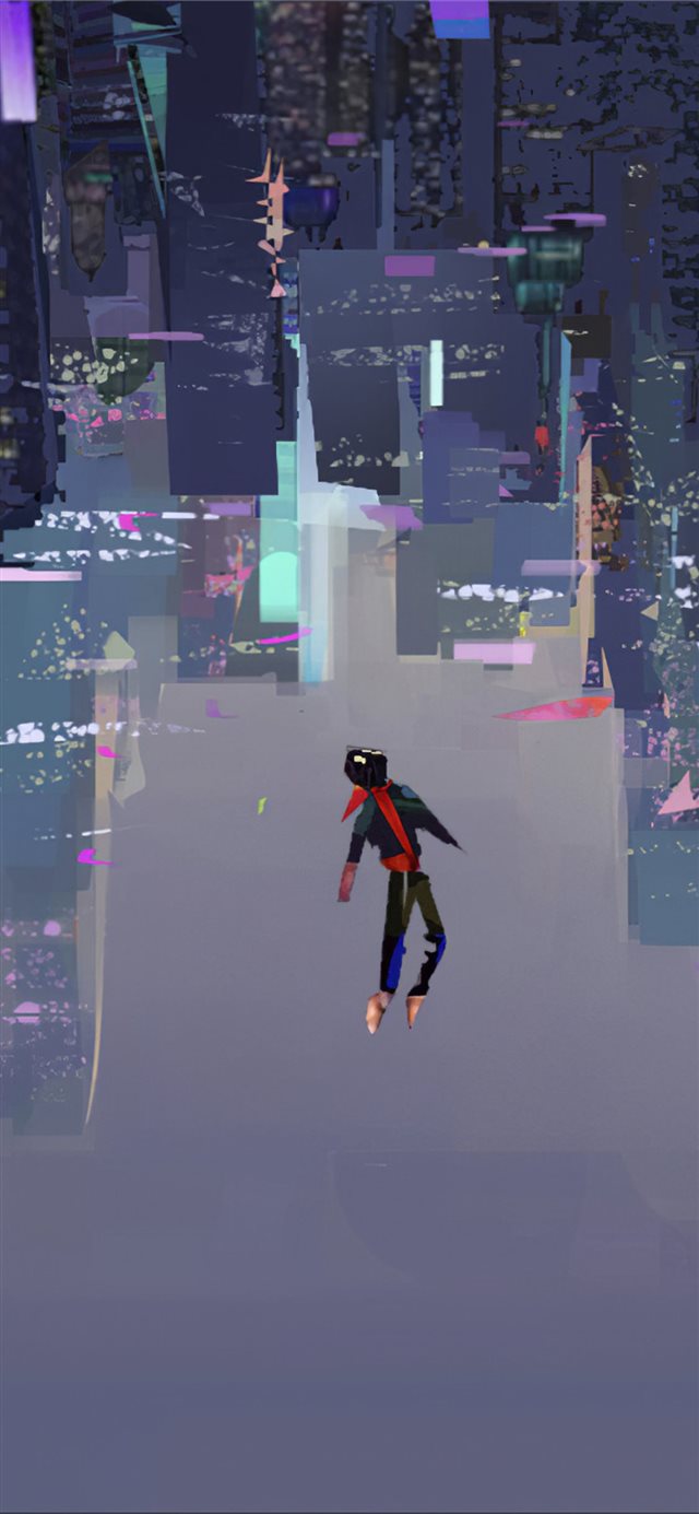spiderman into the spider verse art 4k iPhone X wallpaper 