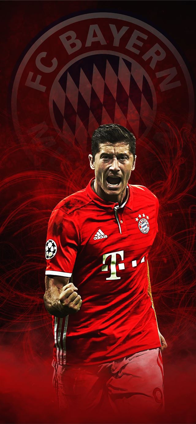 98 Lewandowski Bayern Munich on afari iPhone X wallpaper 