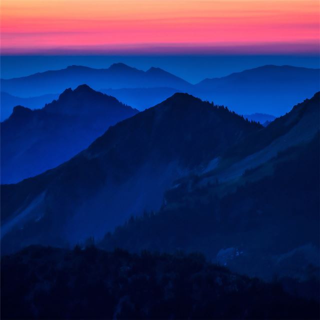dark evening high heights of mountains iPad Pro wallpaper 