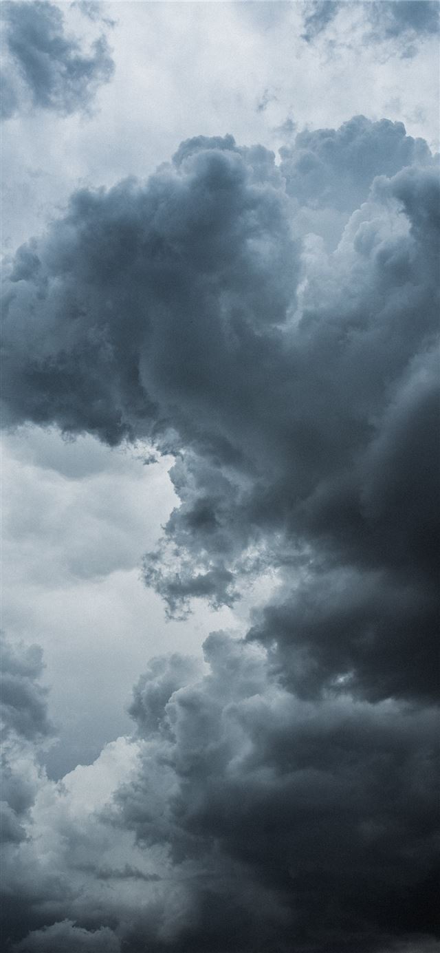 cumulus clouds iPhone X wallpaper 
