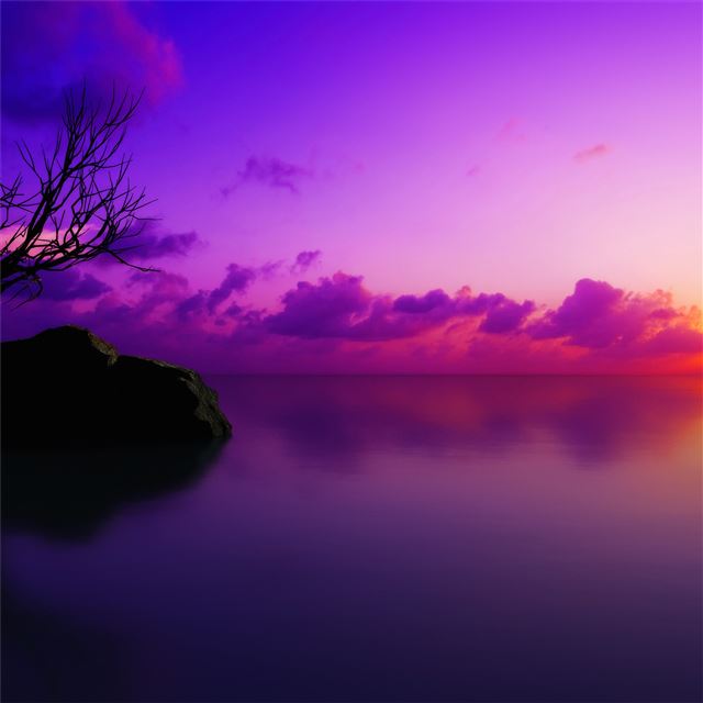 maldivian sunset 4k iPad Pro wallpaper 