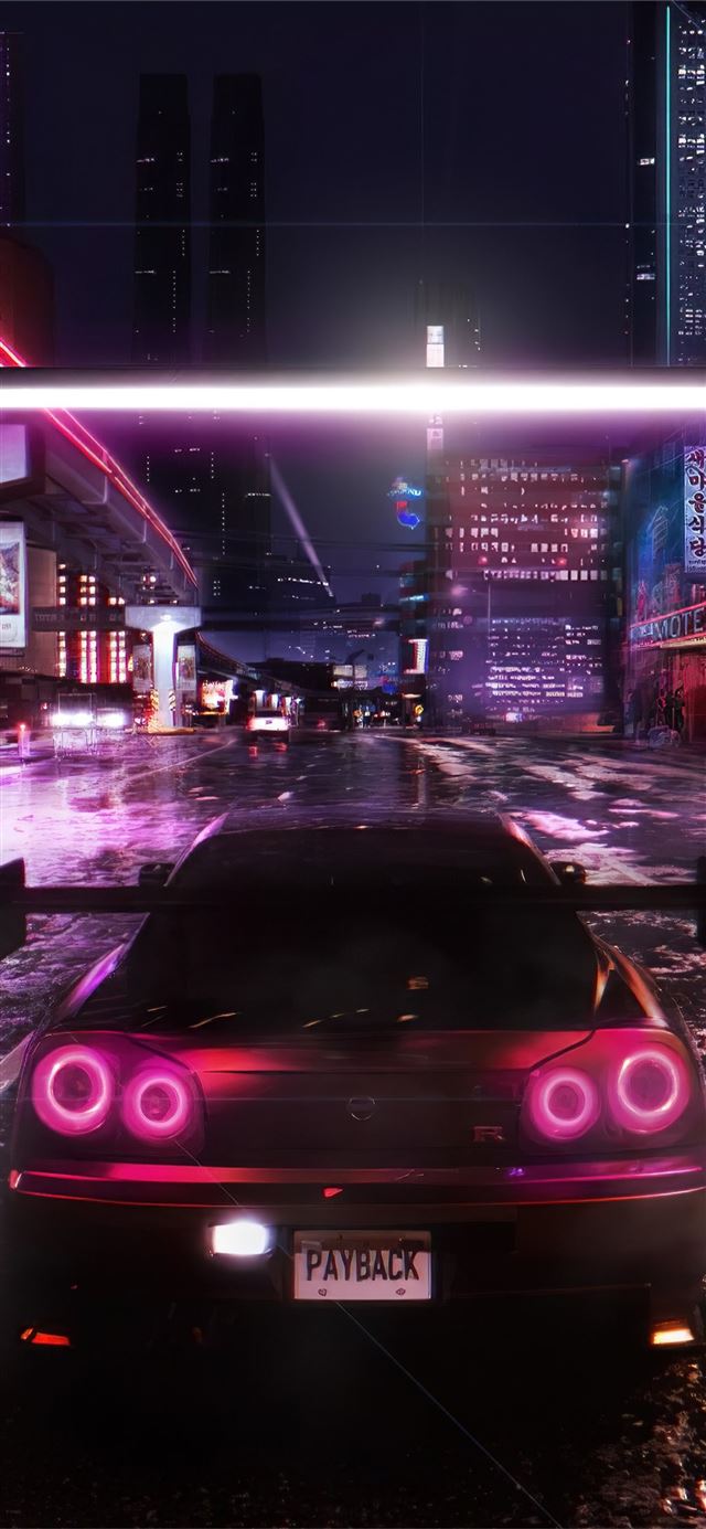 need for speed payback cyberpunk 4k iPhone X wallpaper 