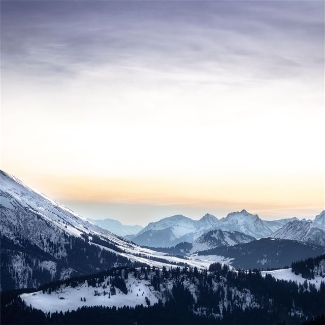 winter mountain rangers 5k iPad Pro wallpaper 