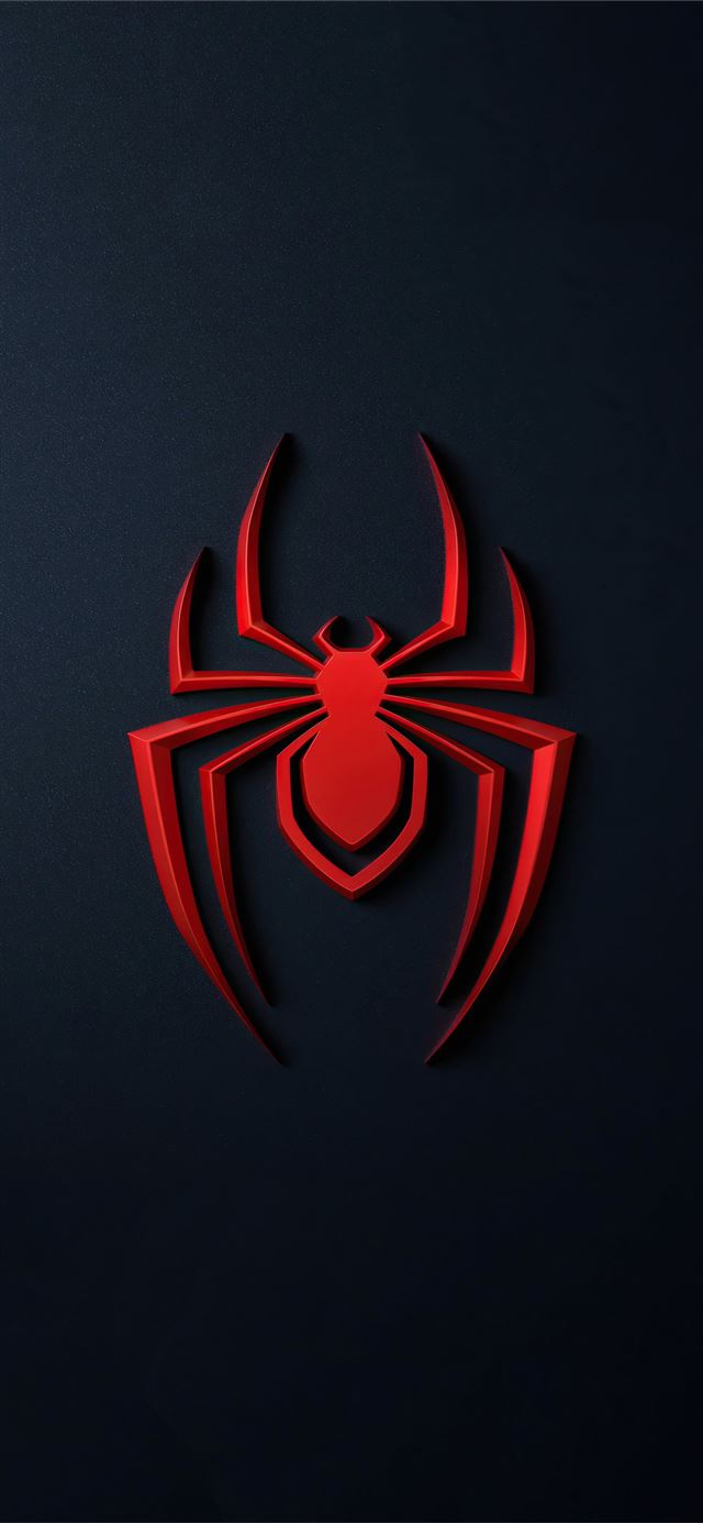 spider man miles morales logo 4k iPhone X wallpaper 