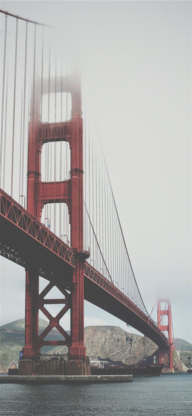 Golden Gate Bridge under blue sky at daytime iPhone 8 wallpaper 
