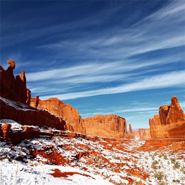 desert mountain mesa cliff 5k iPad Pro wallpaper 