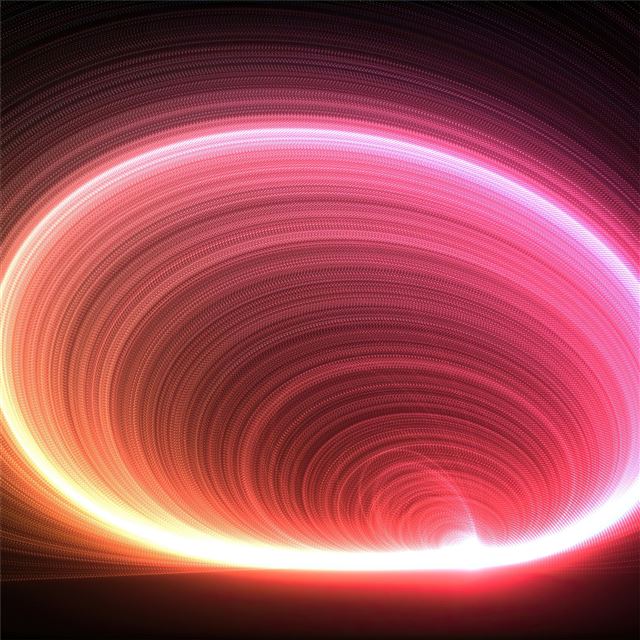 glowing circle motion 4k iPad Air wallpaper 
