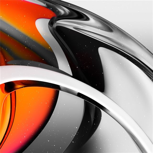 glass transparent orange design abstract 8k iPad Air wallpaper 