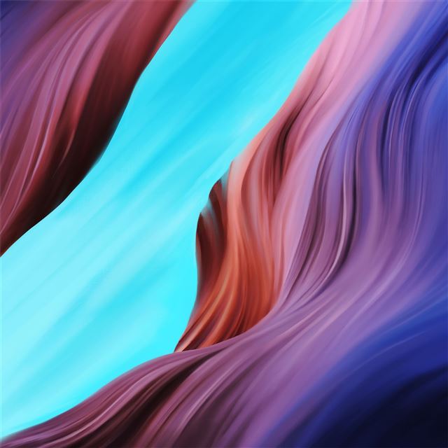 gorge colorful waves minimal 5k iPad Air wallpaper 