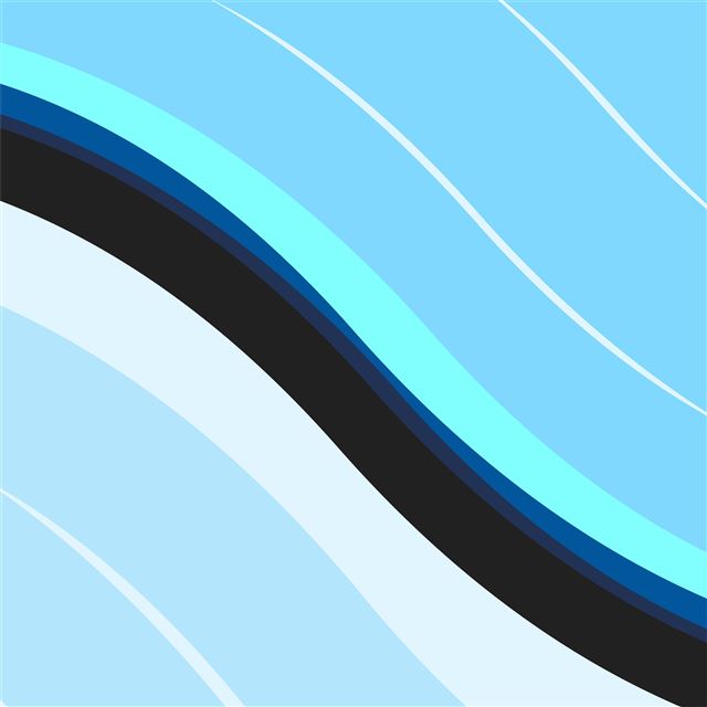 wavy lines light blue minimal 8k iPad Air wallpaper 