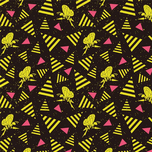 insect vector pattern 4k iPad Air wallpaper 