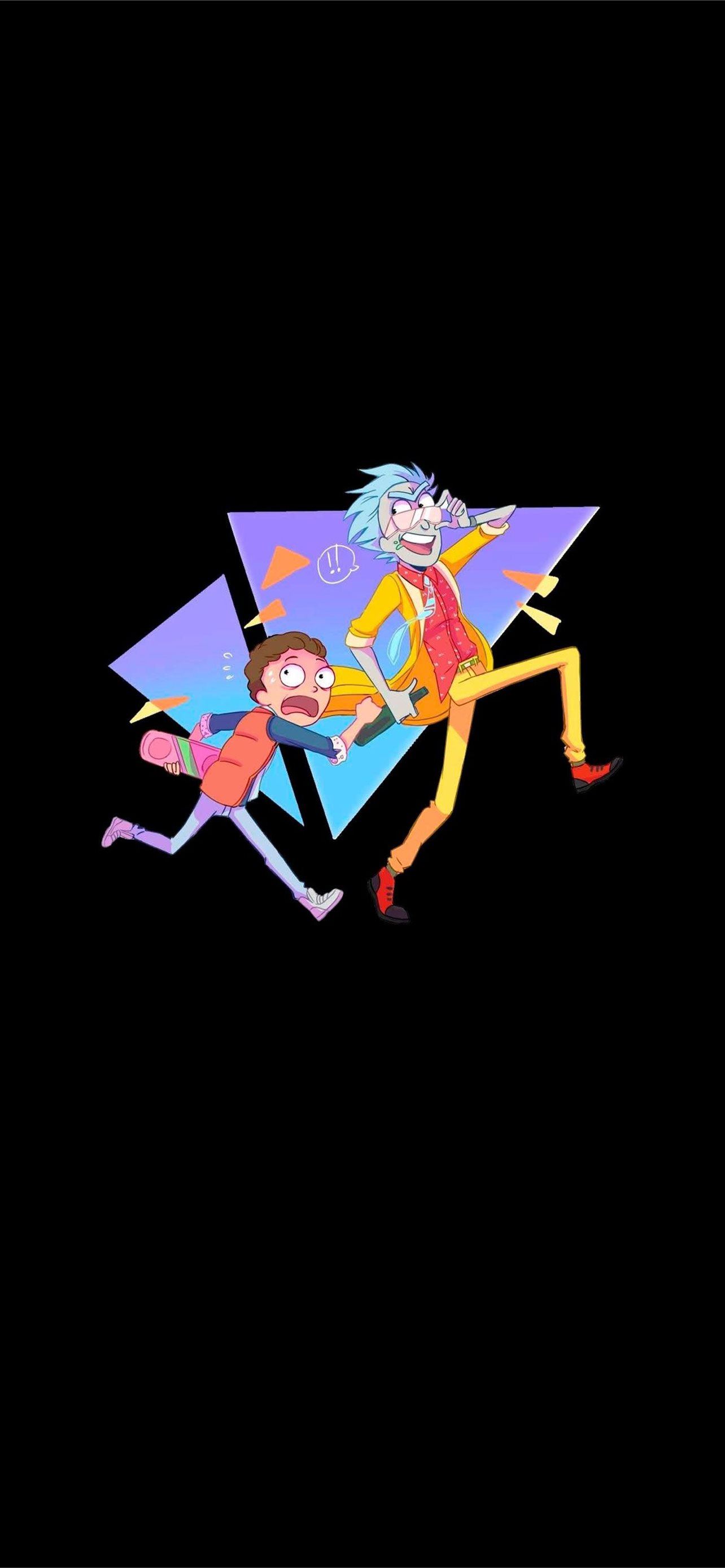 Retro Rick And Morty Cave iPhone Wallpapers Free Download