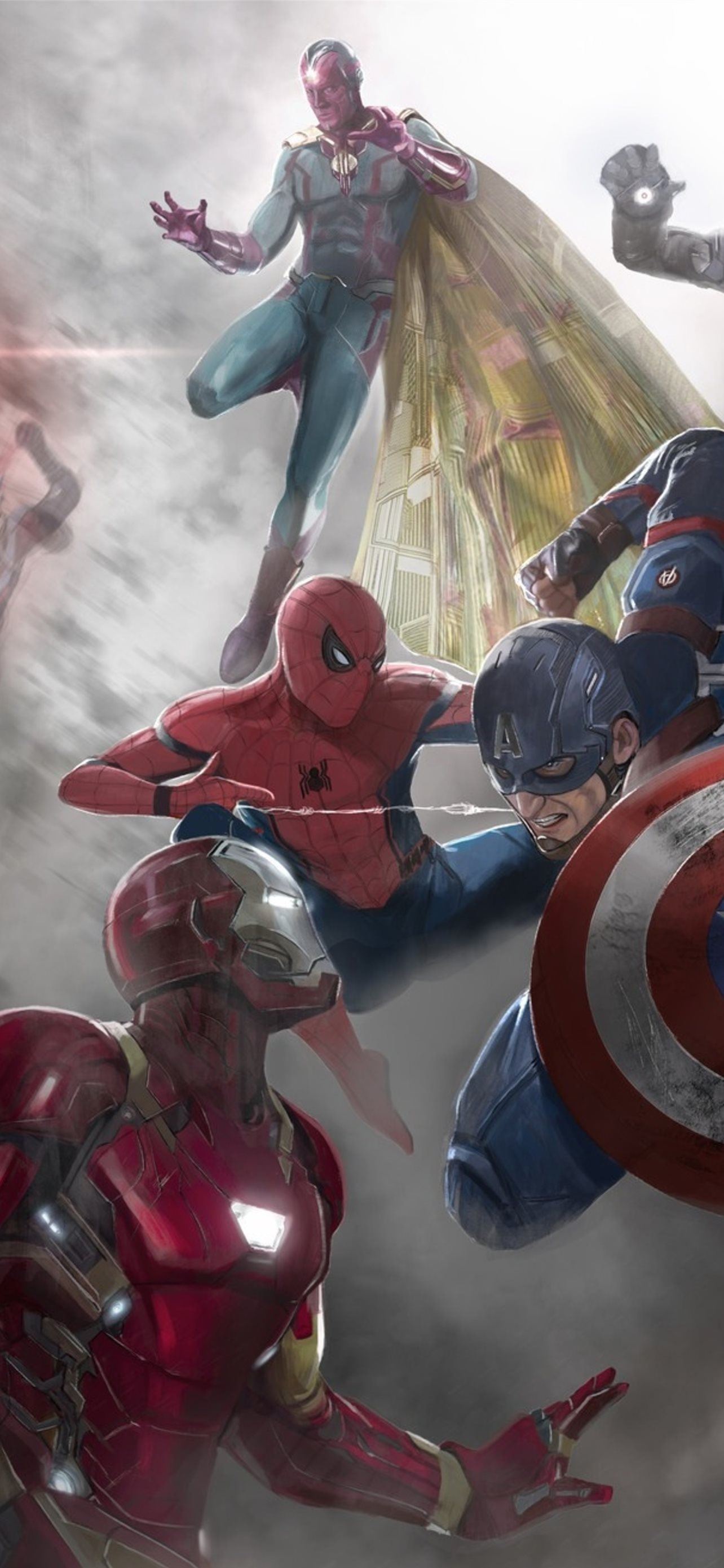 Captain America Civil War Movie Artwork Sony Xperi... iPhone Wallpapers  Free Download