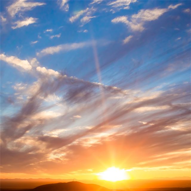 2048x2048 beautiful morning sunrise 5k - 4k iPad Air Wallpaper