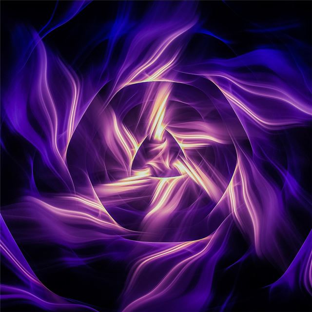 2048x2048 black light raw fractal - fractal iPad Air Wallpaper