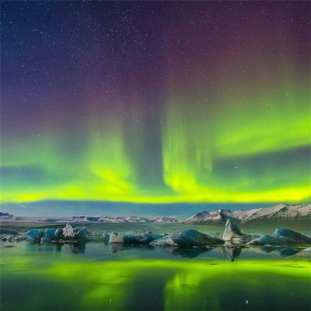 2048x2048 northern lights aurora bliss 4k - northern lights iPad Air Wallpaper