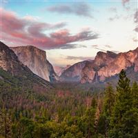 tunnel view at dusk yosemite 5k wallpaper