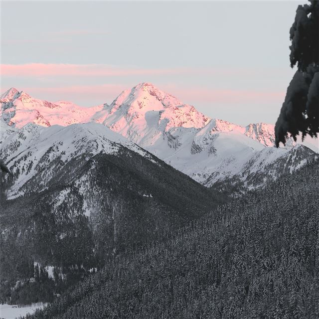 2048x2048 snow capped mountains 4k -  iPad Air Wallpaper