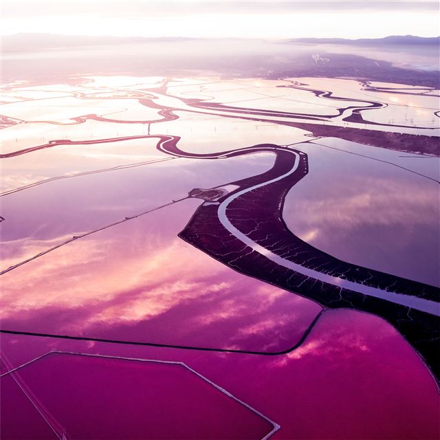 2048x2048 fields landscape abstract -  iPad Wallpaper
