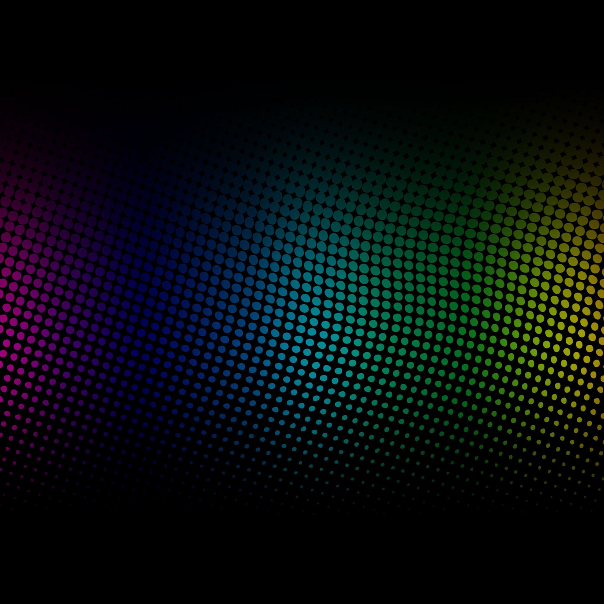 Rainbow Dotted pattern iPad Air wallpaper 