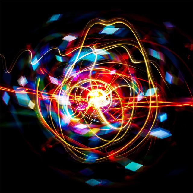 2048x2048 diamond lights waves 5k - waves iPad Air Wallpaper