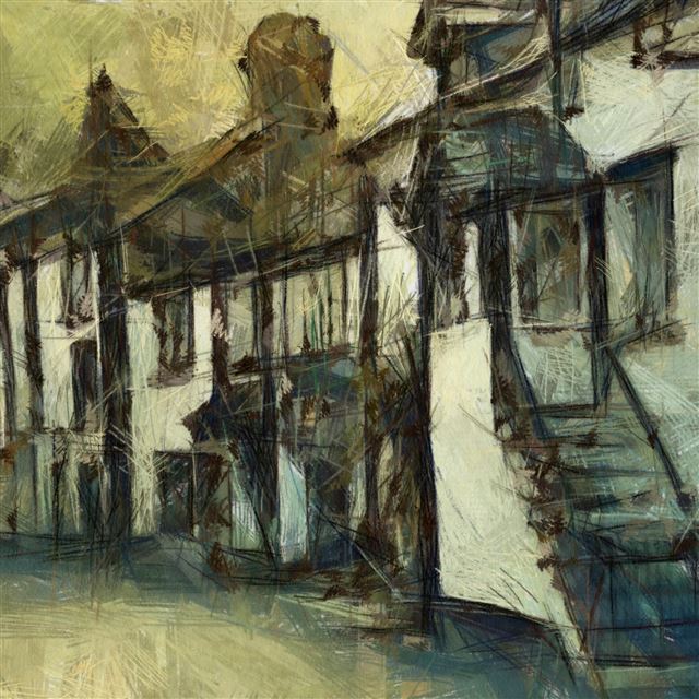 2048x2048 Village Dap Pencil - river iPad Air Wallpaper