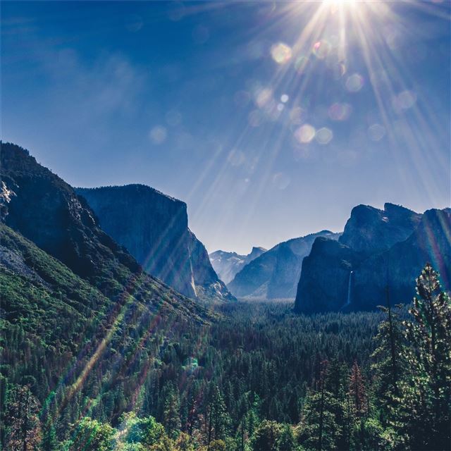 2048x2048 yosemite valley landsacpe 5k - yosemite iPad Air Wallpaper