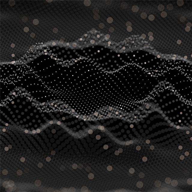 2048x2048 sound waves abstract art 4k - digital art iPad Air Wallpaper