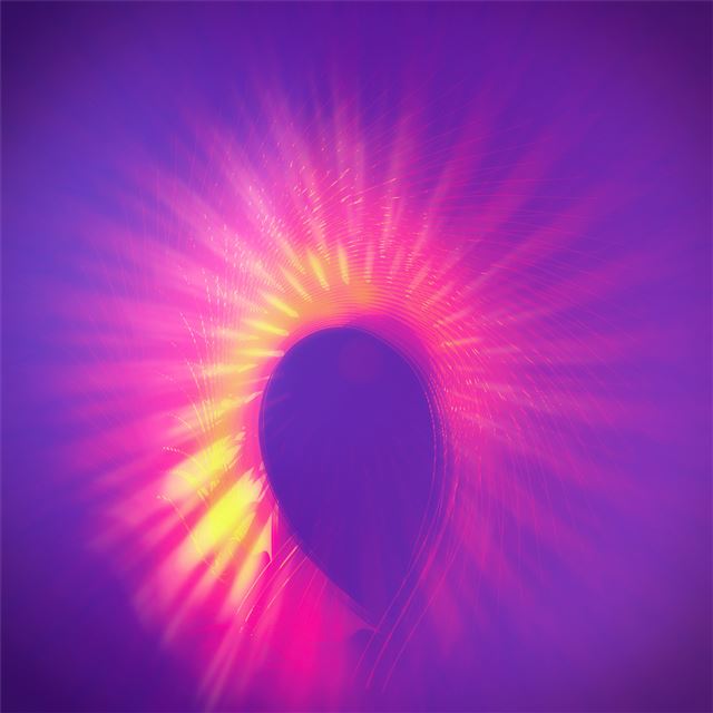 2048x2048 purple blue abstract art 4k - behance iPad Air Wallpaper
