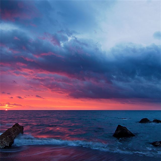 2048x2048 cloudscape dramatic sky coast 4k - sky iPad Air Wallpaper