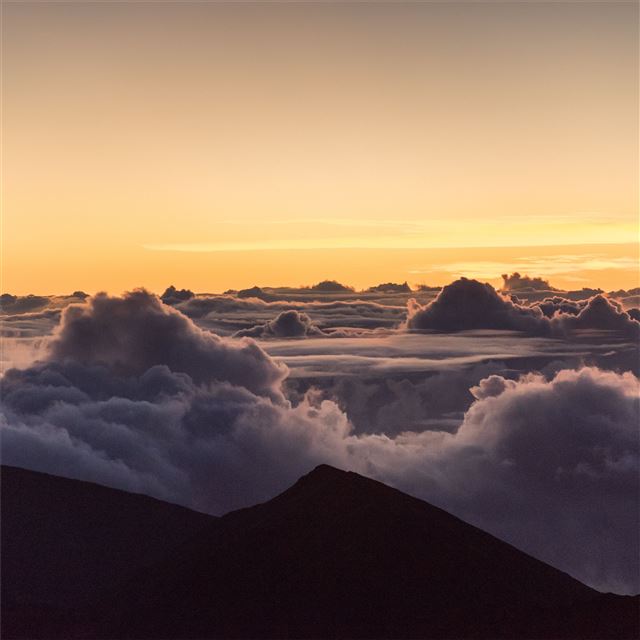 2048x2048 landscape nature clouds 5k - landscape iPad Air Wallpaper