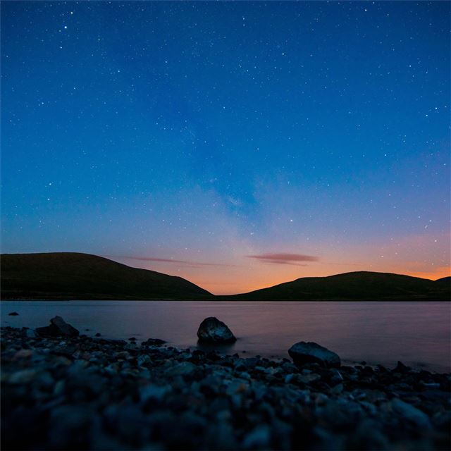 2048x2048 pebble stone sea coast 5k - stones iPad Air Wallpaper