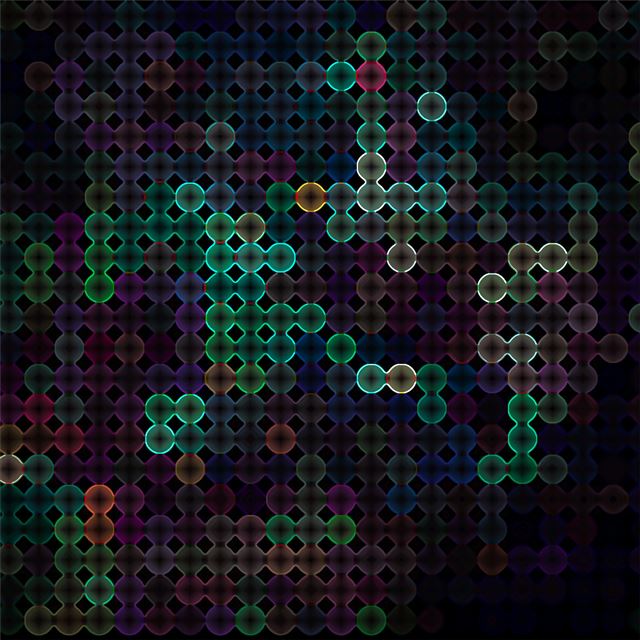 2048x2048 abstract atoms 4k - artist iPad Air Wallpaper